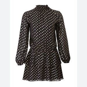Yumi Kim Black Polka Dot Class Act Dress